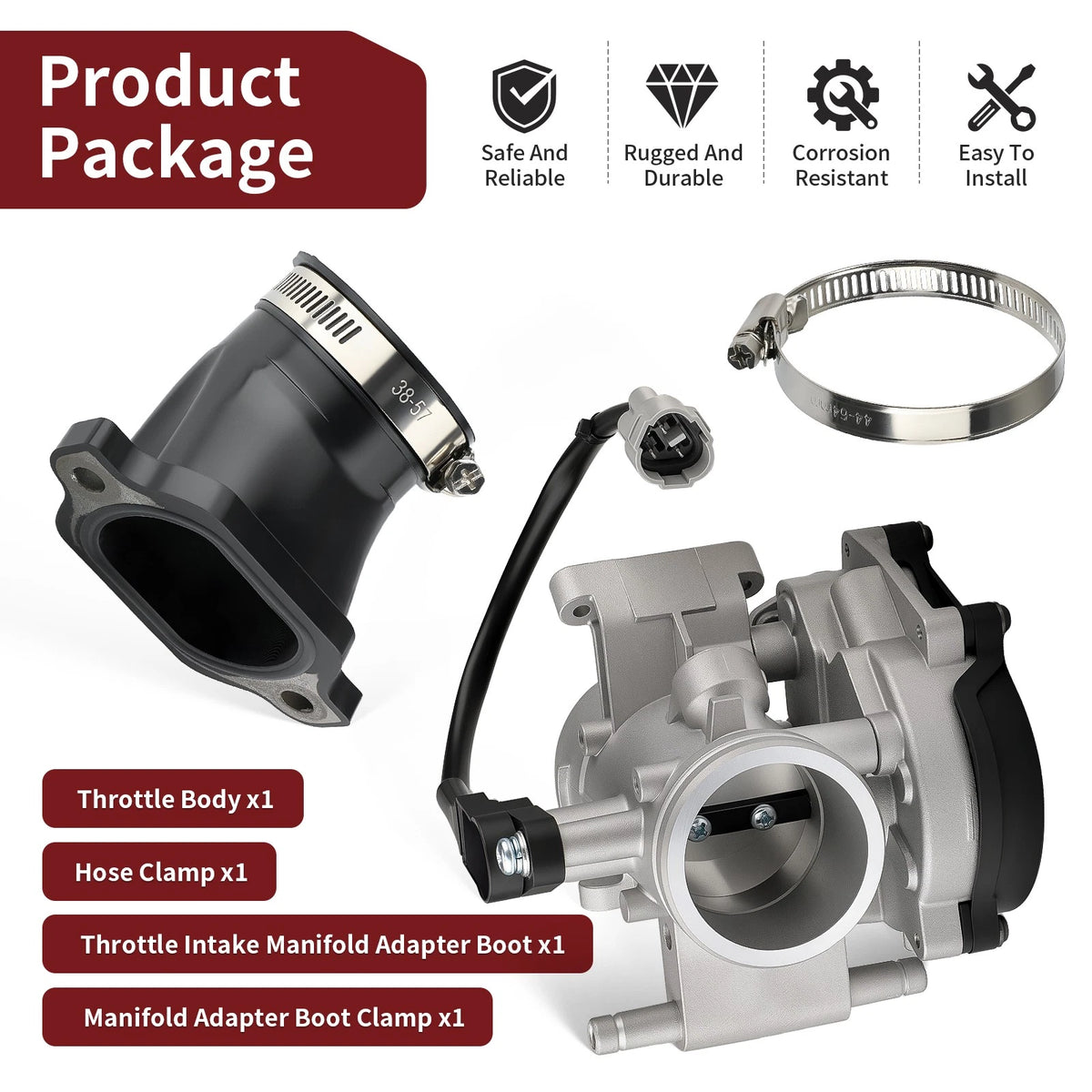 Throttle Body for Polaris RZR S 800, Sportsman 800 X2 EFI (2008–2014)