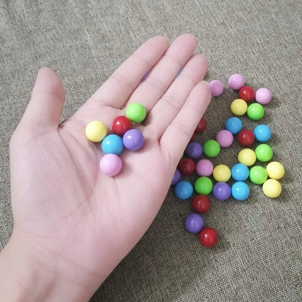60 Pcs Chinese Checkers Marbles - Red, Blue, Yellow, Green, Purple, Pink
