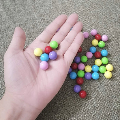 60 Pcs Chinese Checkers Marbles - Red, Blue, Yellow, Green, Purple, Pink