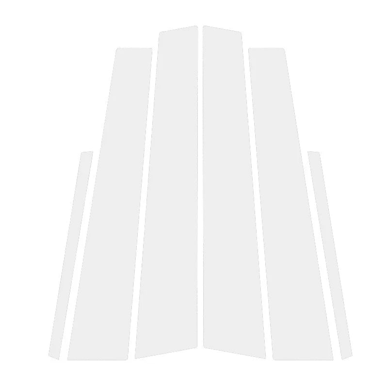 Set of 6 Silvery Exterior Pillar Posts Stickers for Mercedes-Benz C-Class (2001–2007)