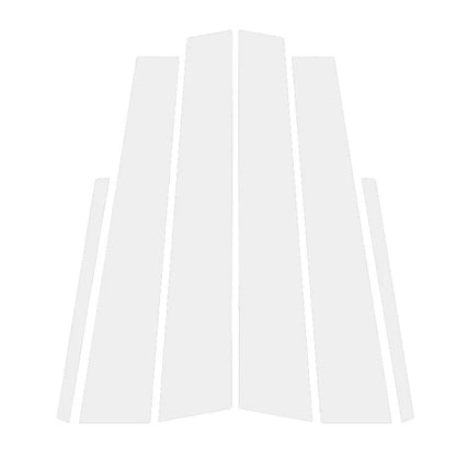 Set of 6 Silvery Exterior Pillar Posts Stickers for Mercedes-Benz C-Class (2001–2007)