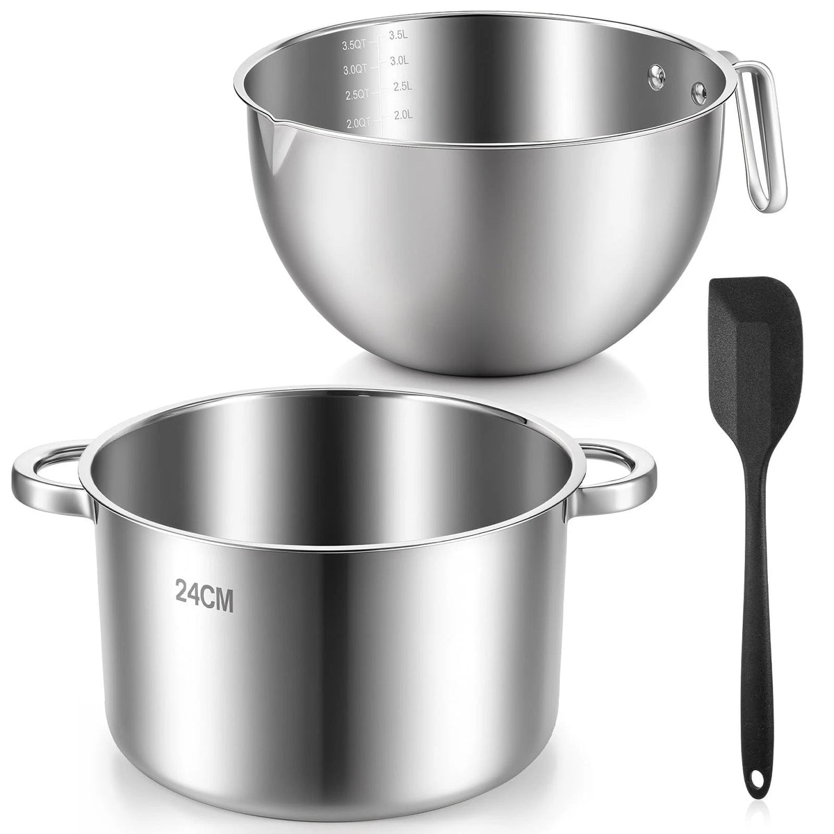 Double Boiler Pot Set for Melting (3500ml + 5000ml)
