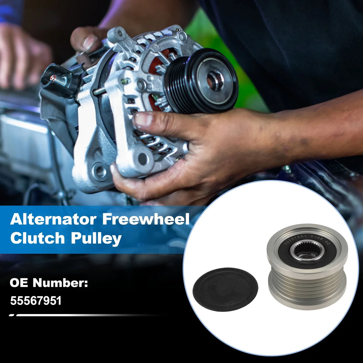 Alternator Freewheel Clutch Pulley for Chevrolet Sonic L4 1.4L (2012–2016)