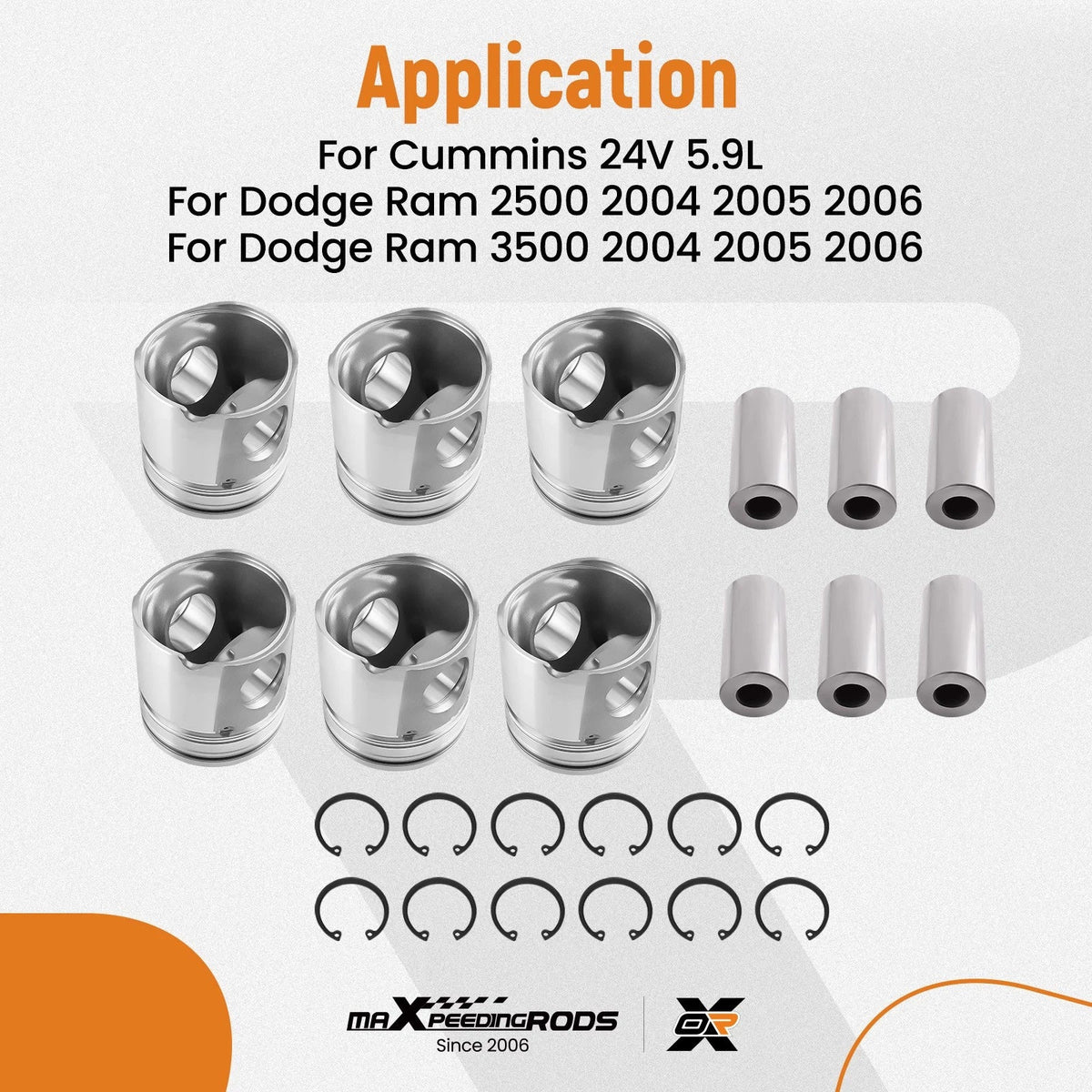 Piston Ring Set for Dodge Ram 2500 3500 5.9L Cummins (2004–2006)