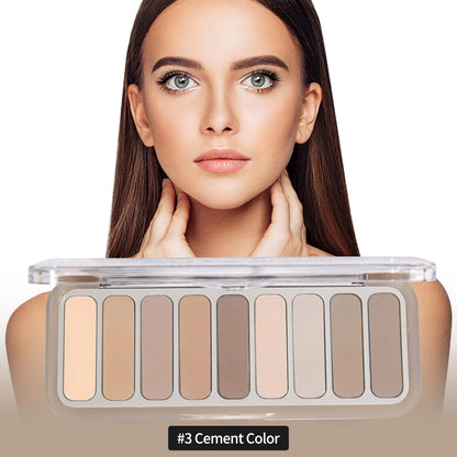 9-Color Matte Eyeshadow Palette Waterproof for Makeup Enthusiasts