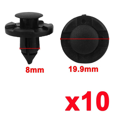 20 Pcs Door Trim Plastic Rivets Fasteners for Nissan 