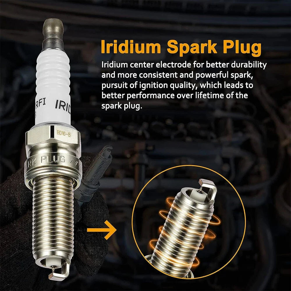 6X Ignition Coils & Iridium Spark Plugs for Chrysler Jeep Dodge 3.6L (2011–2016)