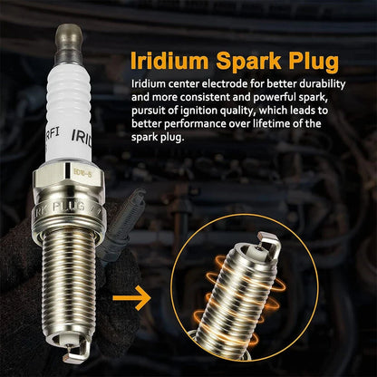 6X Ignition Coils & Iridium Spark Plugs for Chrysler Jeep Dodge 3.6L (2011–2016)