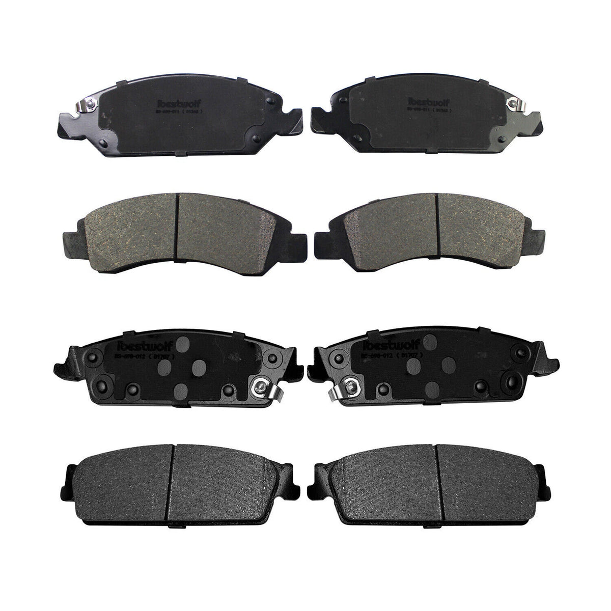 8X Ceramic Brake Pads for Chevy Silverado 1500 Tahoe Sierra 1500 (D1363, D1707)