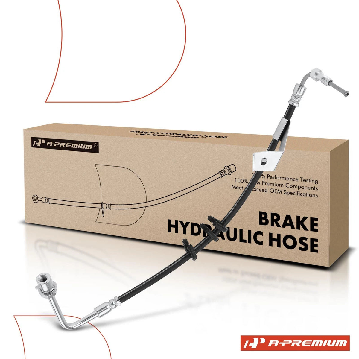 Rear Brake Hydraulic Hose for Ford Windstar (1995–2003) H380326, 3F2Z2282CA, 1F2Z2282AB, XF2Z2282AB