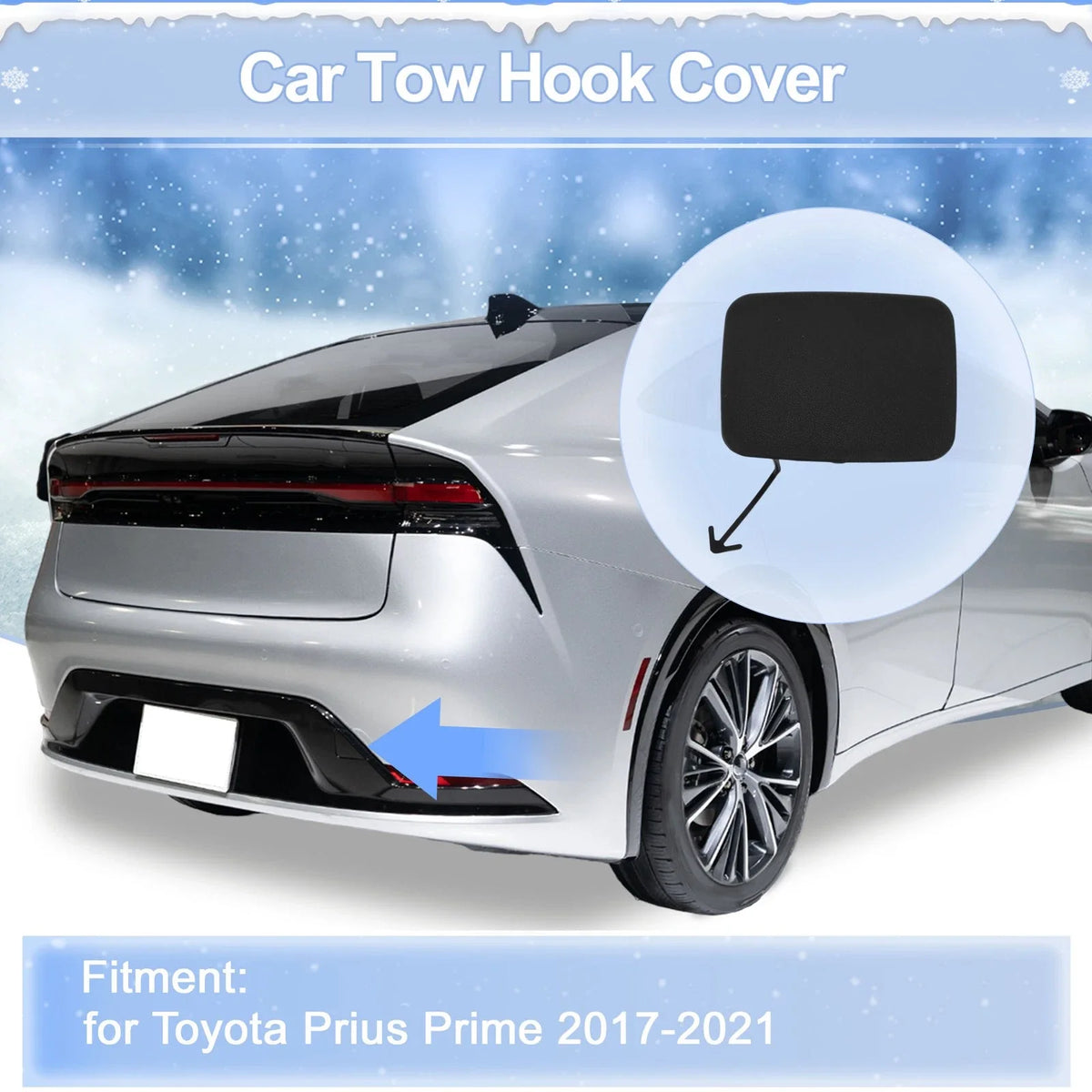 Tow Hook Cover Cap for Toyota Prius Prime (2017–2021) No. 5216447060