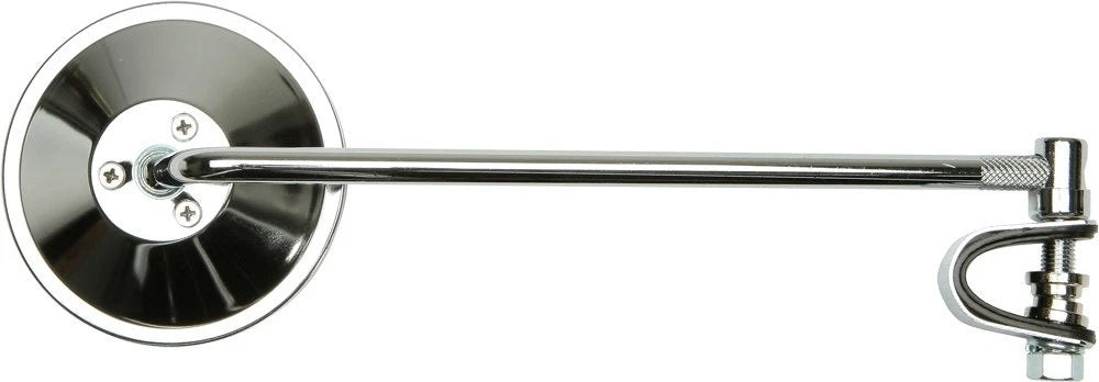 Emgo 4" Chrome Clamp-On Mirror for Honda Kawasaki Yamaha Suzuki Harley (20-06810)