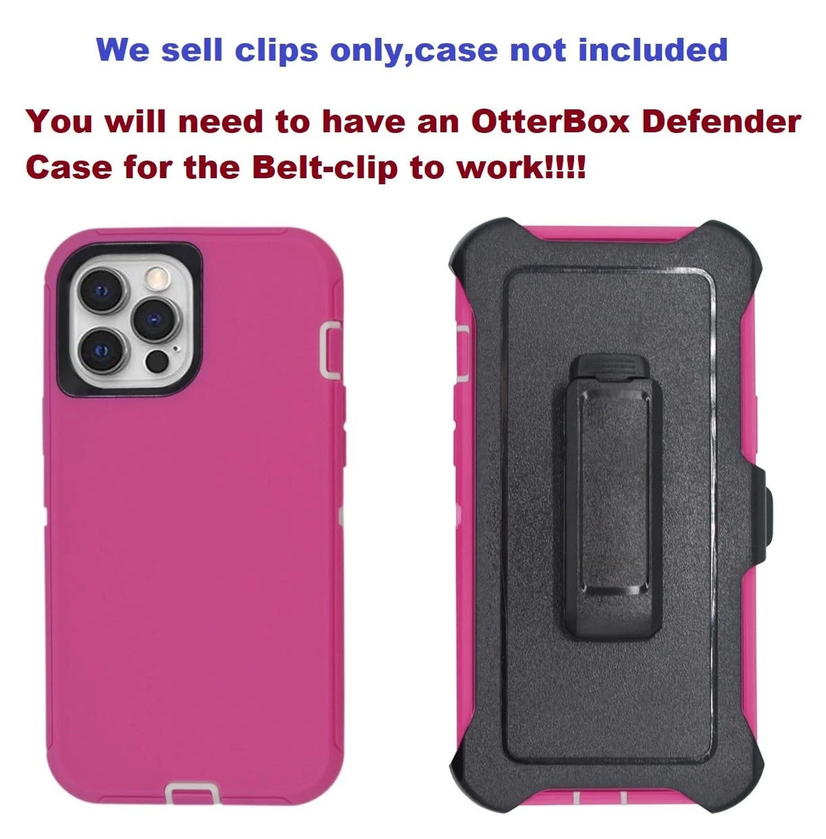 2X Replacement Belt Clip Holster for iPhone 17 ProMax, Black