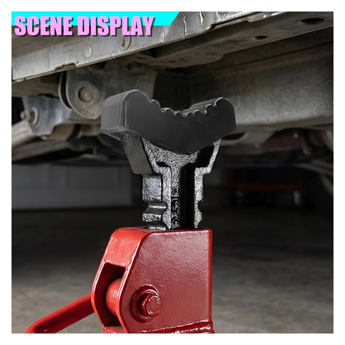 2X Heavy-Duty Non-Slip Car Jack Stand Pads for Universal Use