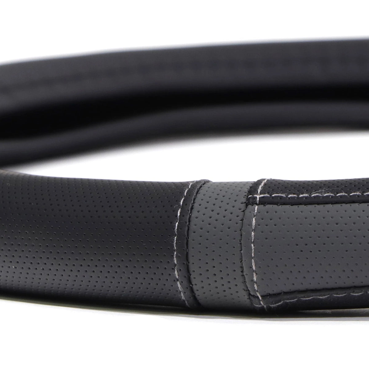Steering Wheel Cover for Auto Protection - Soft Grip Black Grey (SWWG16)