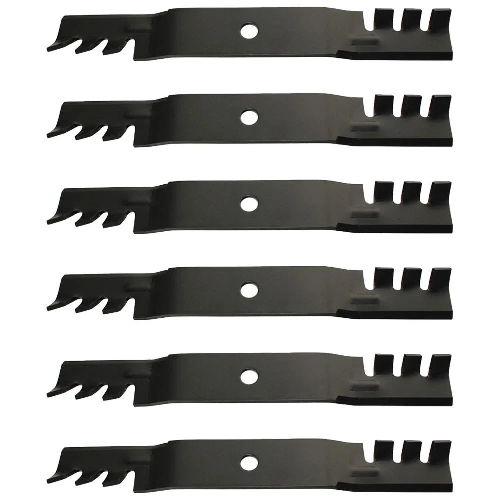6 Pack Blades for John Deere 54C X465 X475 X485 X495 Z425 Z445 (2000–2023)