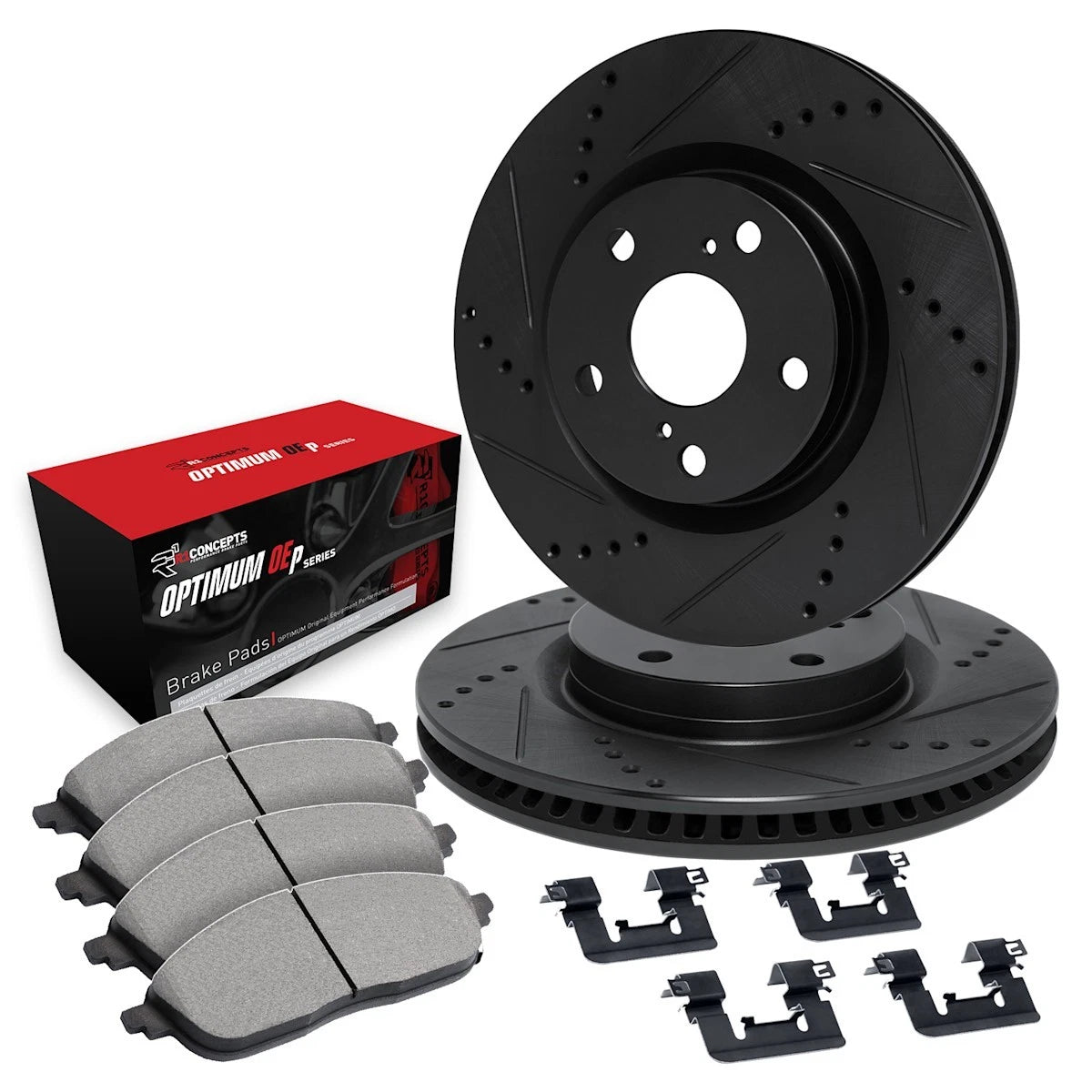 2X Brake Disc and Pad Kit for Ford Mustang (2012–2014) WHUH1-54042