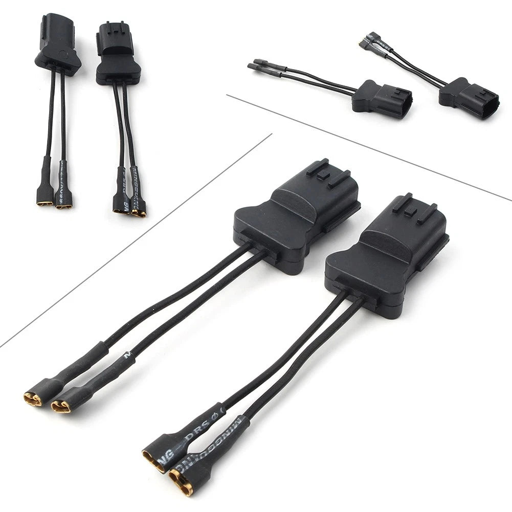 Set of 2 Car Horn Speaker Adapter Wiring Harness Pigtail for Hyundai