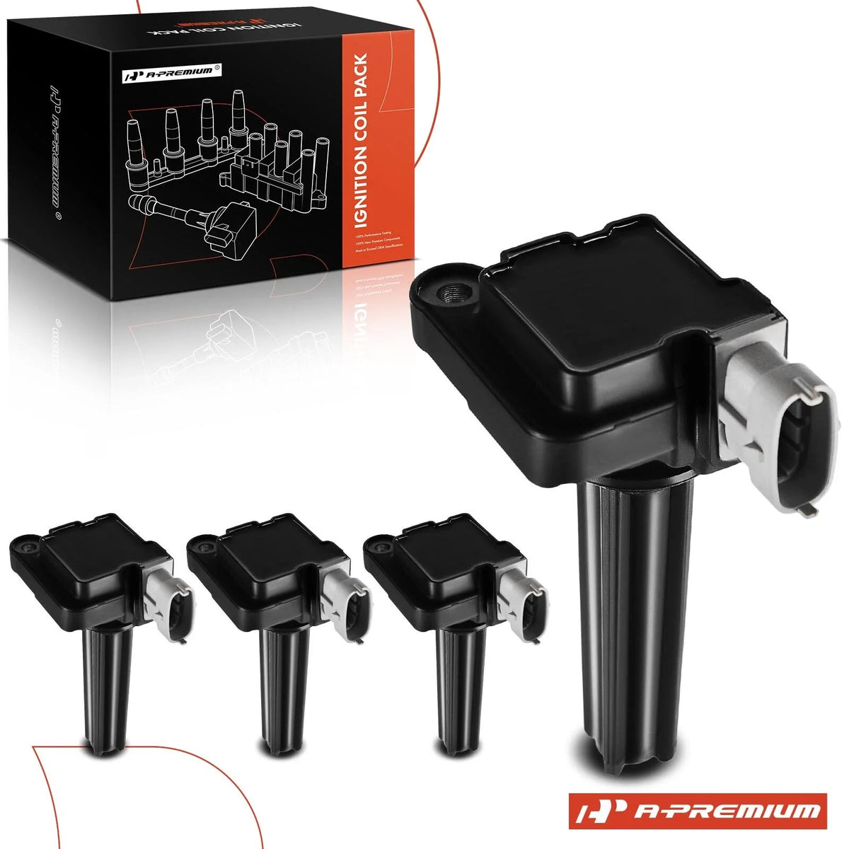 Set of 4 Ignition Coils for Chevrolet Cobalt (2005–2007) Saturn Ion (2004–2007)