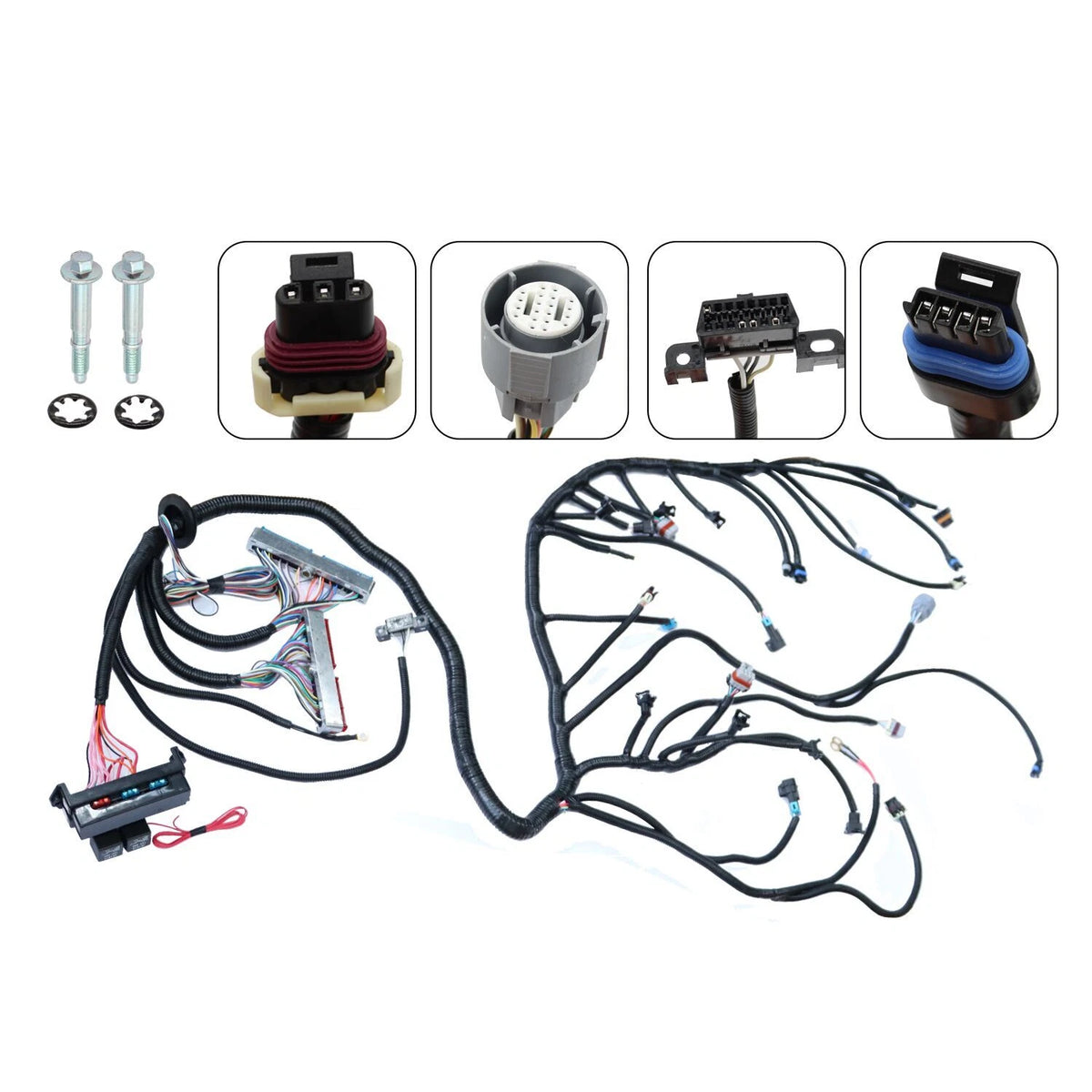LS1-4L60E Wiring Harness for LS Swaps (1997–2006) Rubber, Metal, Plastic