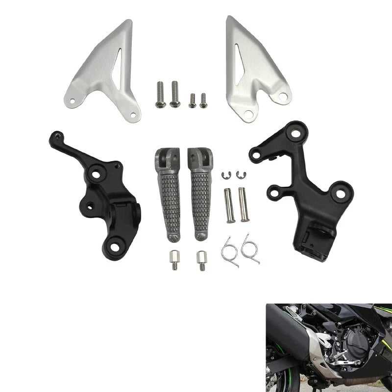 Driver Footpegs Bracket for Kawasaki Ninja 400 Z400 (2018–2024)