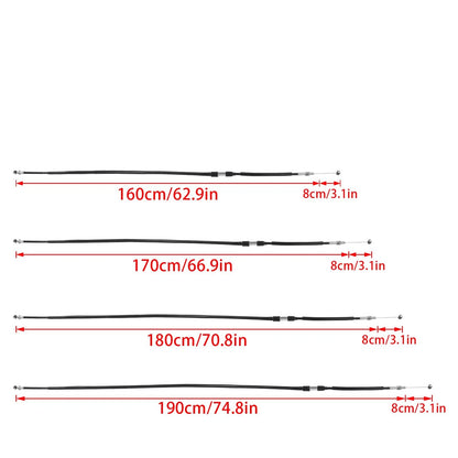Stainless Steel Clutch Cable Wire Kit for Universal Applications (63"–75")