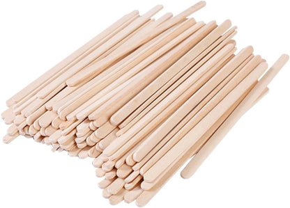 Set of 100 Wood Stirrer Sticks 5.5" for Coffee