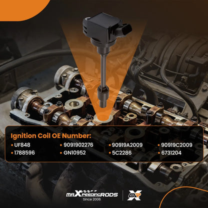 Ignition Coil Pack Set for Toyota Corolla Camry 2018–2021 2.5L (90919C2009–UF848)