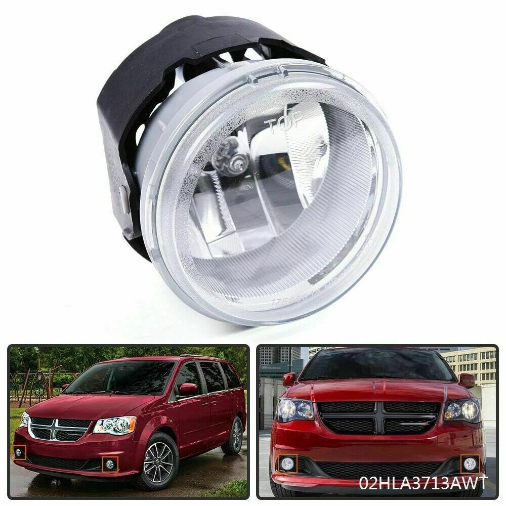 Front Fog Light Lamp for Dodge Grand Caravan (2011–2017) J-02HLA3713AWT, 5182022AA, CH2592146