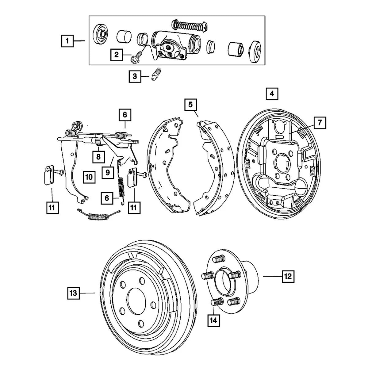 Brake Backing Plate for Jeep Patriot (2007–2017) 5191297AA