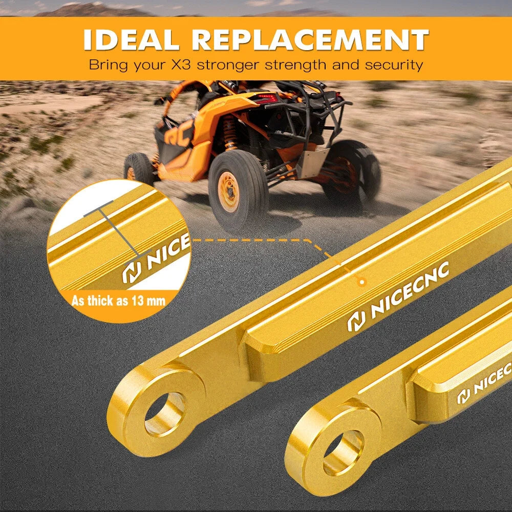 Radius Rod Race Plates for Can-Am Maverick X3 (2017–2023)