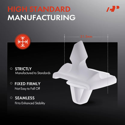 30Pcs Nylon Molding Fastening Clips for Mercedes (0019884981, 001-988-49-81, 21433)