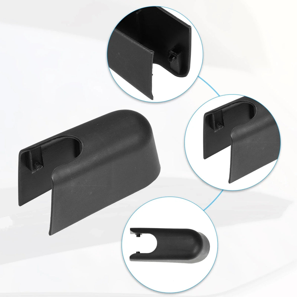 Wiper Arm Nut Cover Cap for Ford Edge (2015–2023) - Pack of 1 Black