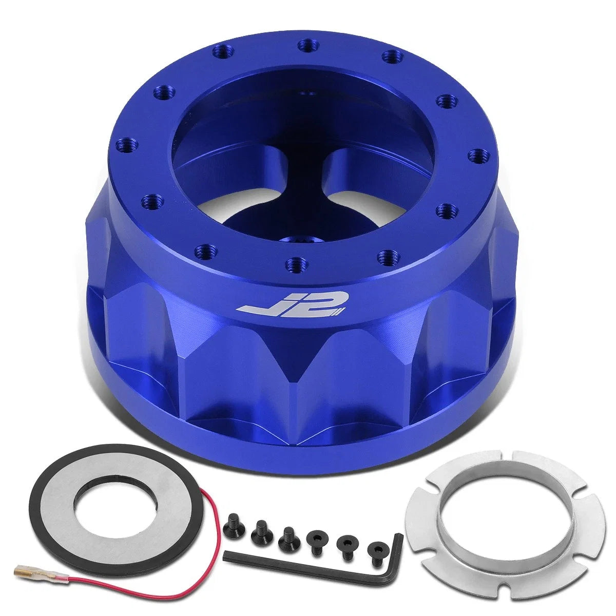 J2 6-Bolt Aluminum Steering Wheel Hub Adapter for Civic Integra (1992–2001)
