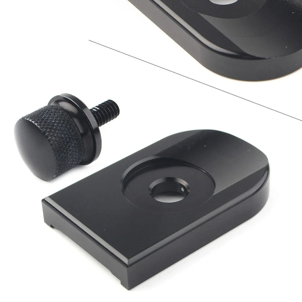 Rear Fender Seat Bolt Screw Nut Tab Cover for Harley Touring (1996–2023) Black
