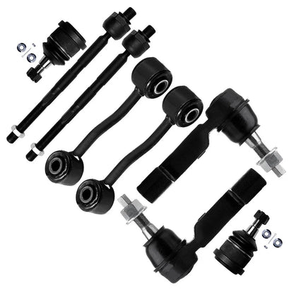 Set of 8 Front Tie Rods Ball Joints Sway Bars for Jeep Liberty (2006–2007)