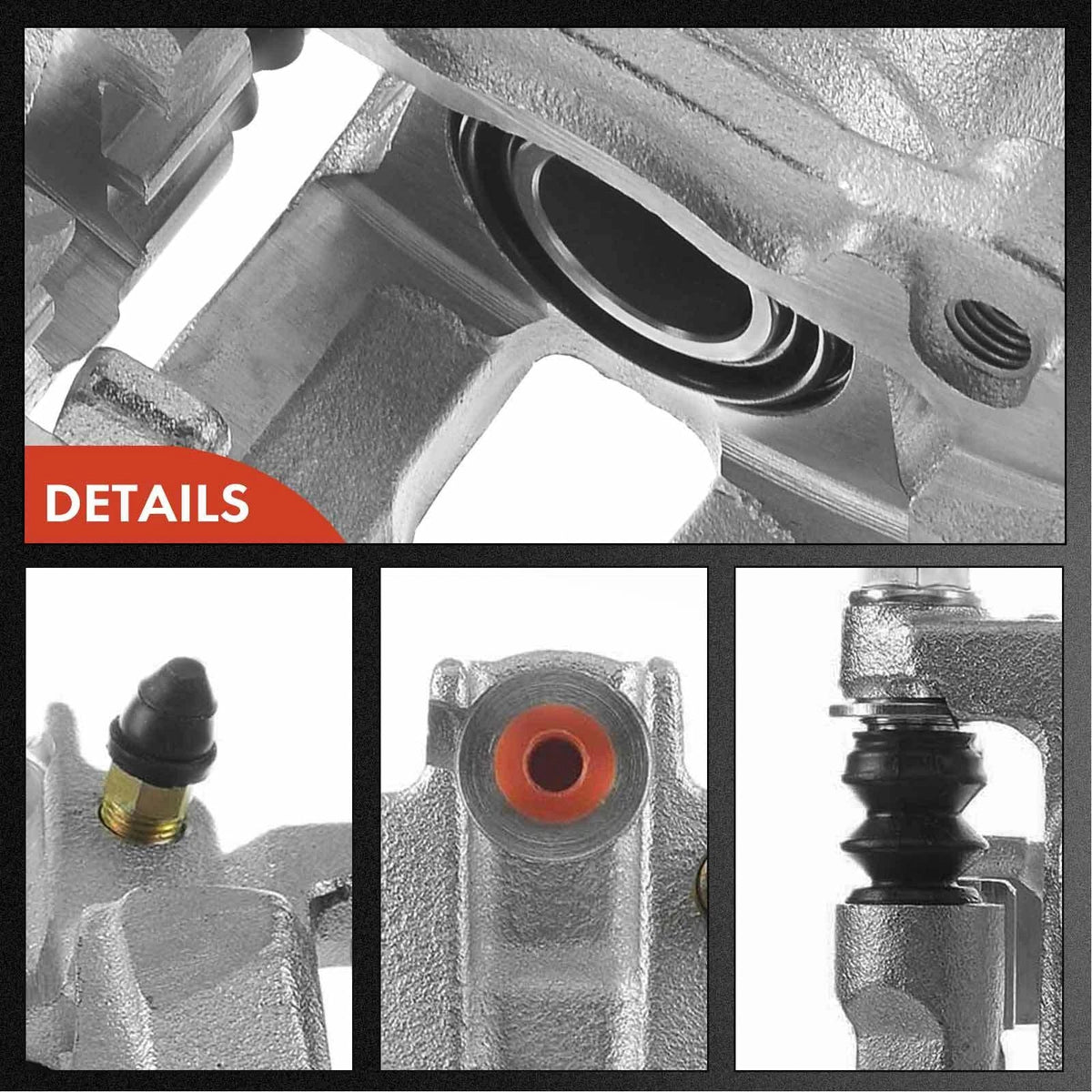Set of 6 Rear Brake Calipers with Pads for Honda Odyssey (2002–2004)