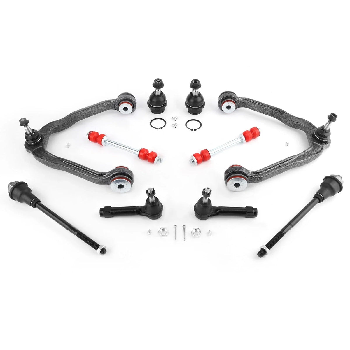 Front Upper Control Arms Tie Rods Sway Bars for Chevy GMC Silverado Sierra 1500 (2007–2018)