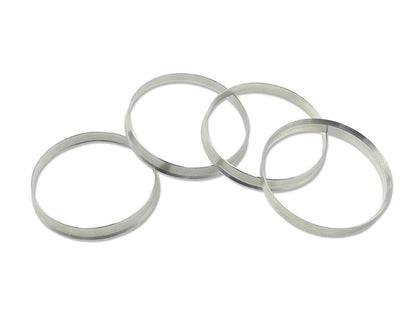 Hub Centric Rings for Universal Fit (72.6mm OD 70.5mm ID) - Silver