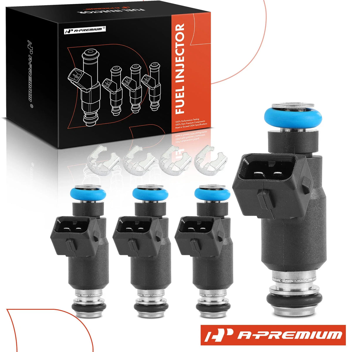 Set of 4 Fuel Injectors for Chevrolet Chevy (2009)