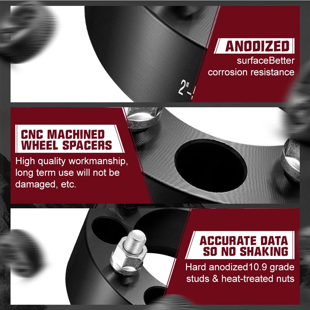 Set of 2 Wheel Spacers for Jeep Wrangler (1987–1995) 5x4.5 5x114.3