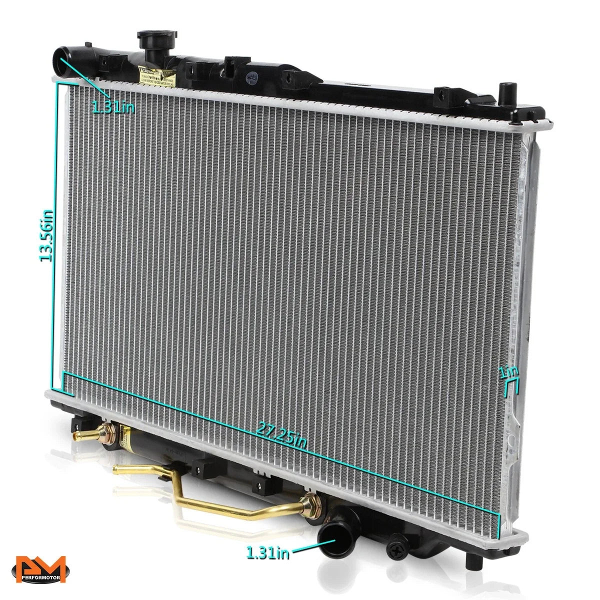 Aluminum Core Radiator for Kia Spectra 2000–2004 DPI-2441