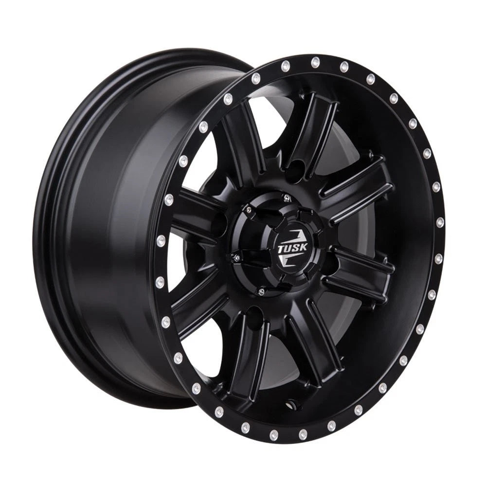Tusk Cascade Wheel 12x7 Matte Black for Yamaha Wolverine X4 (2018–2023) 185-276-0017