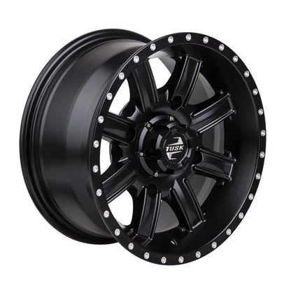 Tusk Cascade Wheel 12x7 Matte Black for Yamaha Wolverine X4 (2018–2023) 185-276-0017