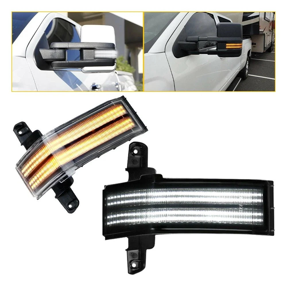 Switchback LED Side Mirror Signal Lamp for Chevy Silverado GMC Sierra (2014–2018)