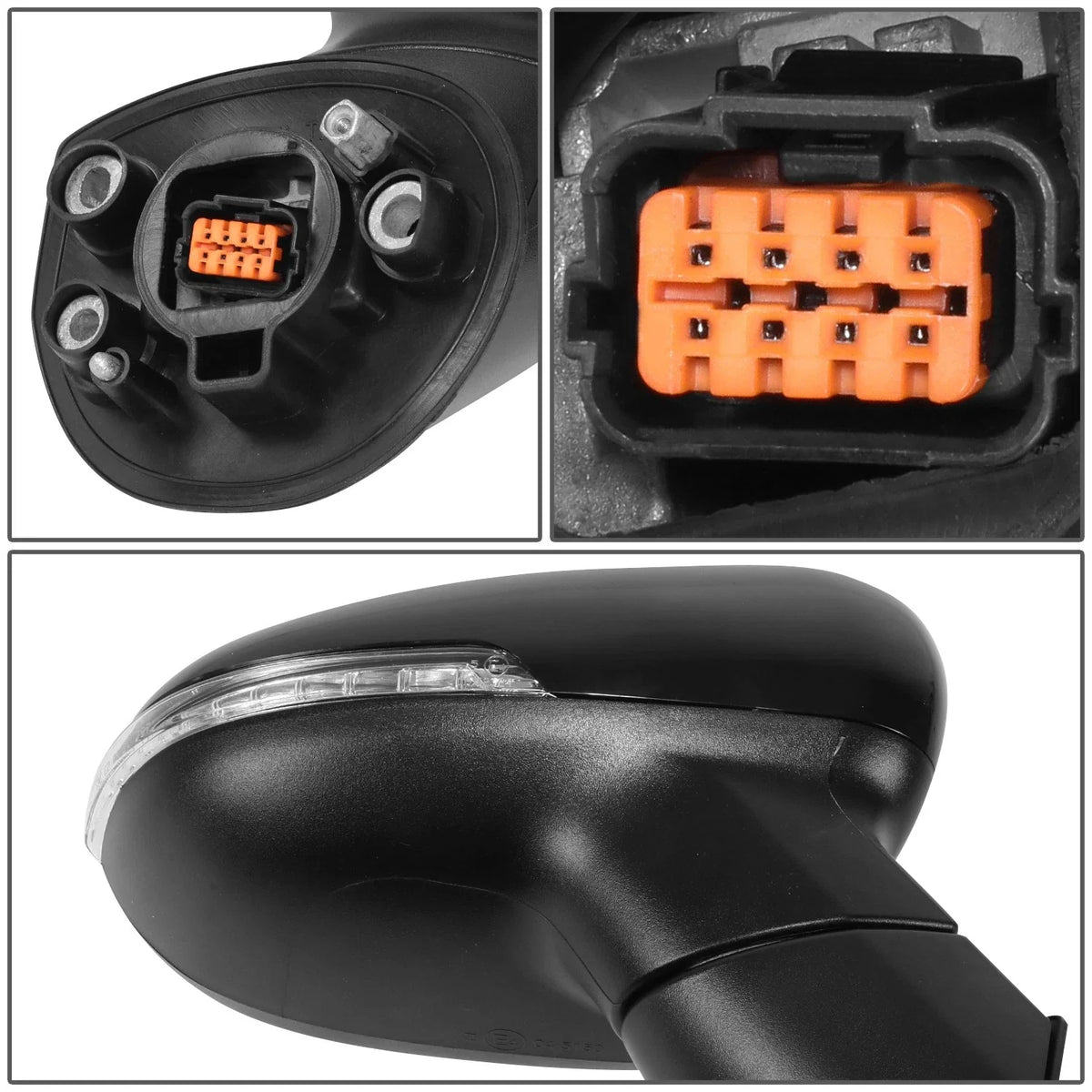 Passenger Right Side Door Mirror for Kia Rio (2014–2017) - Power/Heated/Signal