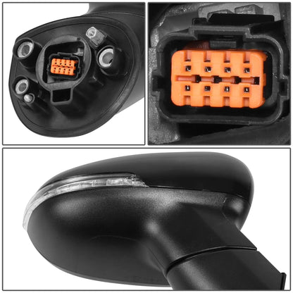 Passenger Right Side Door Mirror for Kia Rio (2014–2017) - Power/Heated/Signal