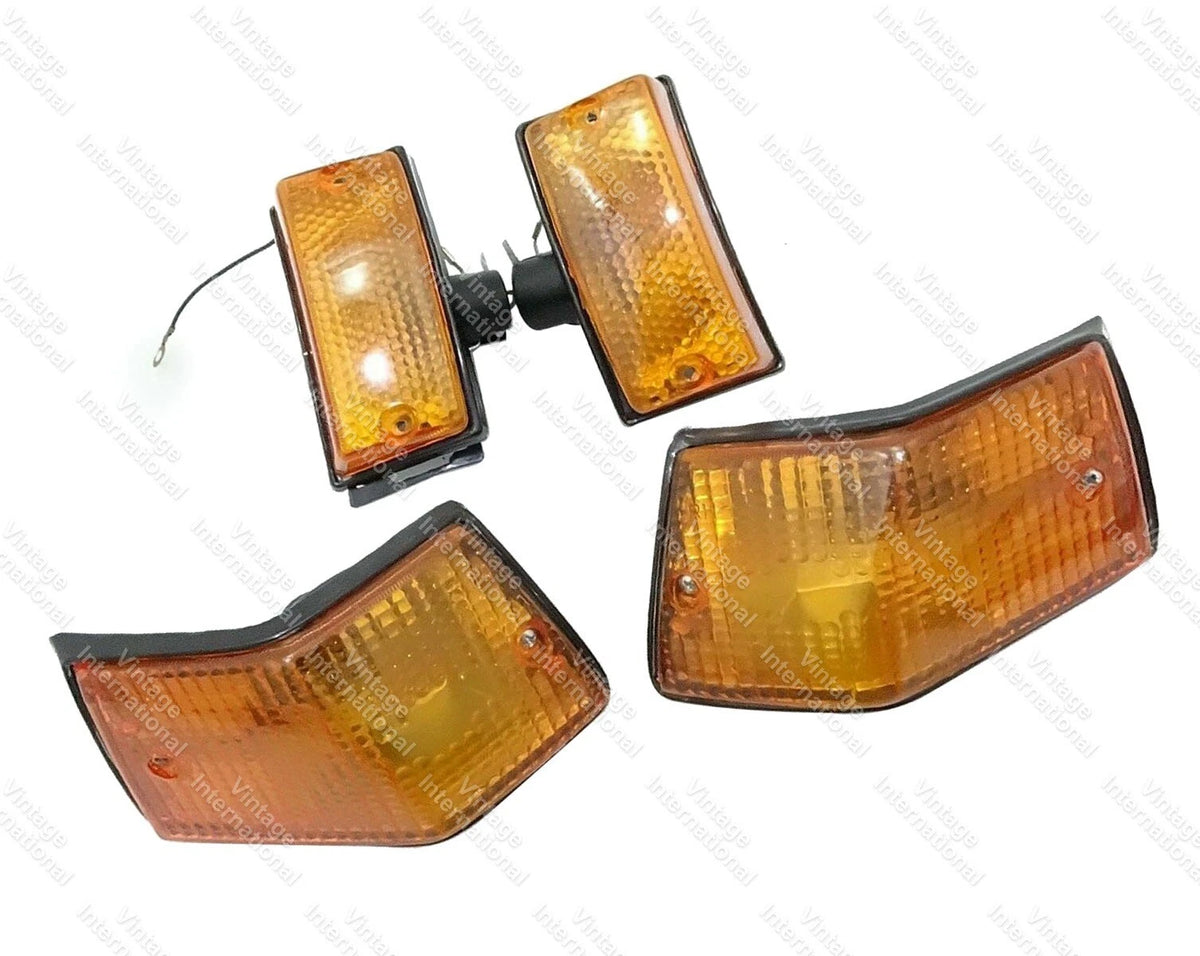 Set of 4 Front & Rear Indicators for Vespa PX LML Star Stella (–) Yellow Lens