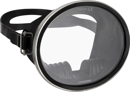 Retro Freediving Mask with Oval Tempered Glass Lens for Dive Gear (2023)