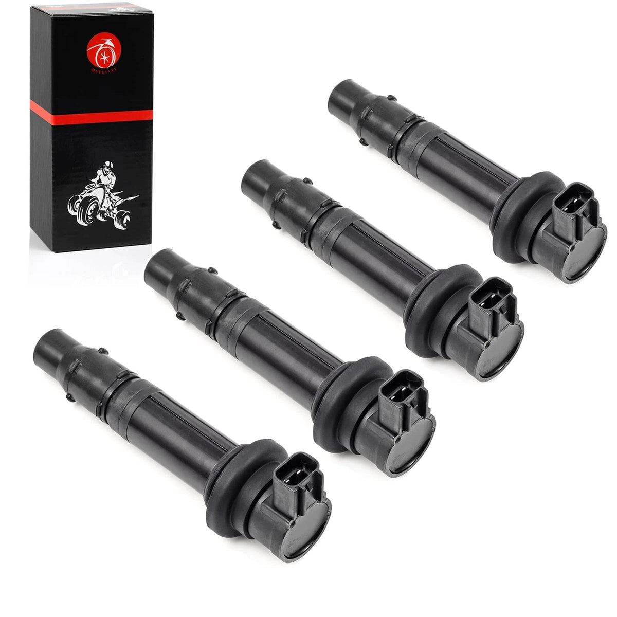 Ignition Coil Set of 4 for Yamaha YZF R6 (2006–2007) R1 (2002–2006) FZ1